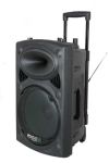 PORTABLE STAND-ALONE PA SYSTEM 15"/38CM WITH USB-MP3, BT, REC, VOX & 2 X VHF MICROPHONES