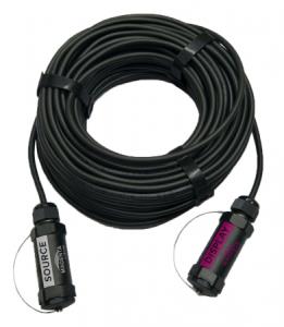 Active Optical - Watertight Armored - Hdmi 2.0 Cable - High-speed 4k (60hz) - Hdmi-a M/m - 100m Black